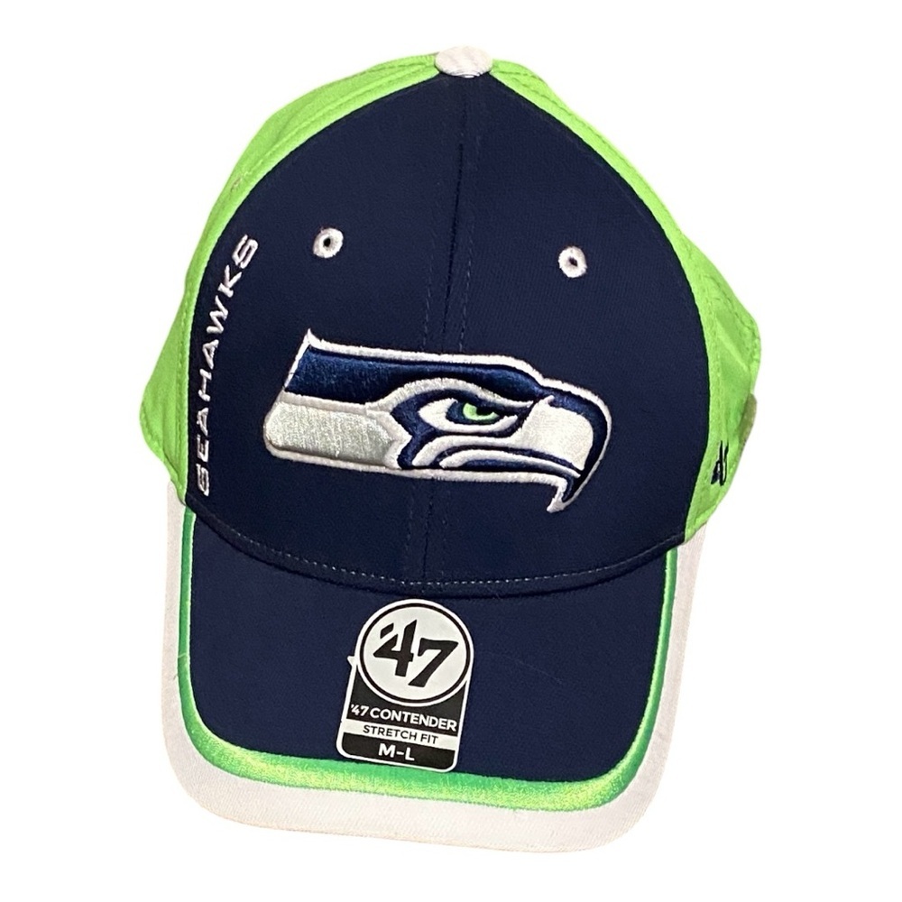 Boys Seattle Seahawks '47 Brand Contender Stretch Fit hat.